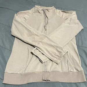 GAP BodyFit Cream Zip Up Hoodie